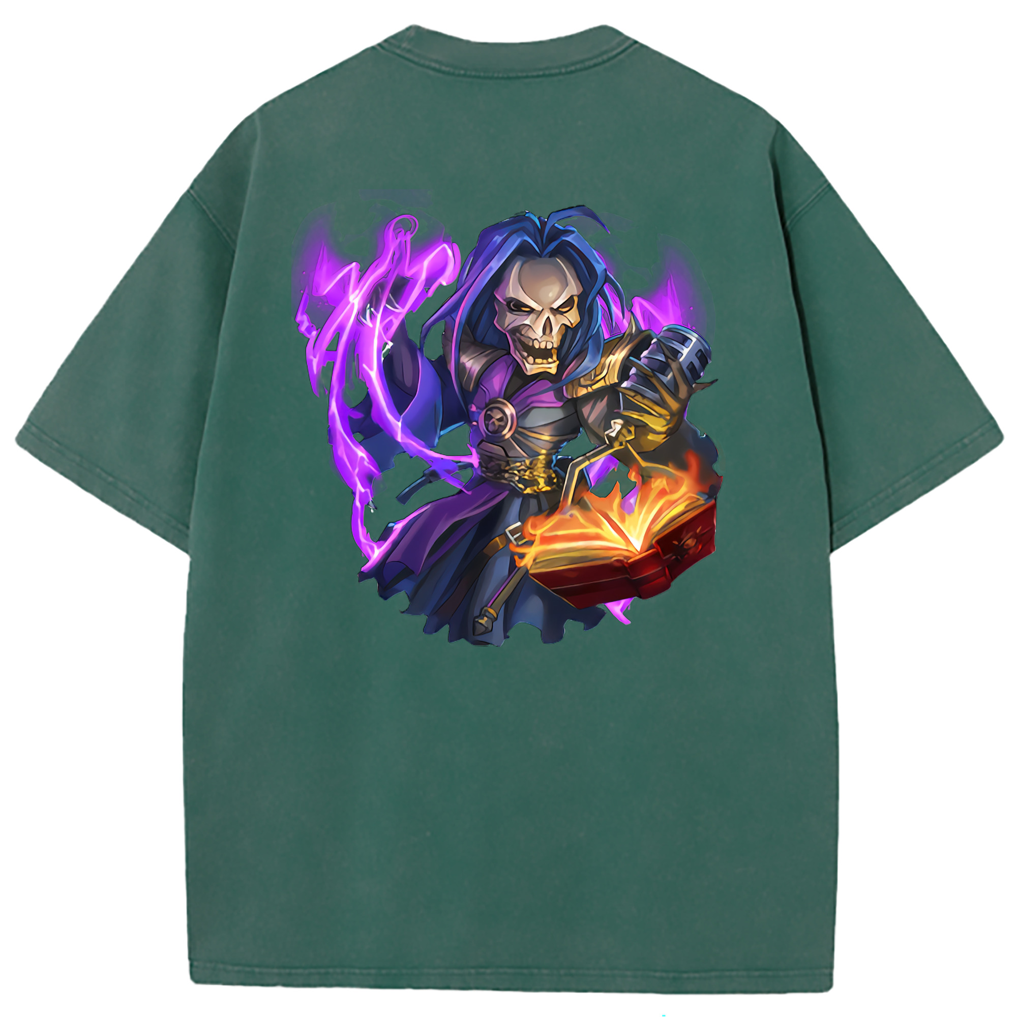 （画像用） リーグ・オブ・レジェンド League of Legends LOL 綿100% ヴィンテージ風 半袖Tシャツ（背面プリント）